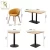 Import Foshan furniture factory cheap modern design fast food used tableandchair restaurant sets from China