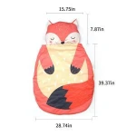 Fox warmly cheap price baby cartoon winter cotton baby winter sleeping bag