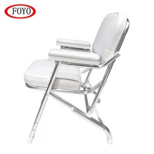 Foyo Brand Boat Accessories Folding Deck Chair Fishing Boat Seat For Yacht and Sailboat and Boat