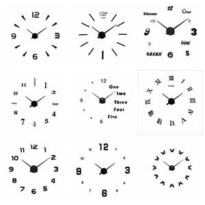 Frameless DIY Wall Clock 3D Mirror Wall Clock Large Mute Wall Stickers for Living Room Bedroom Home Decorations