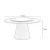 Import Free Sample Hotel Round Wooden Chair Acrylic Italian Dining Tables from China