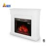 freestanding white modern flame electrical decor fireplace tv stand