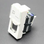 French type single port UTP RJ45 8P8C legrand cat6 keystone jack