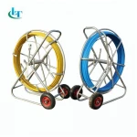FRP power continuous duct rod for sale  steel wire inside frp duct rodder