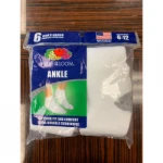 Fruit of The Loom - Mens Ankle Socks White - M4595W6-AW