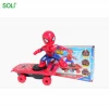Funny Spiderman scooter light and music spiderman toy scooter