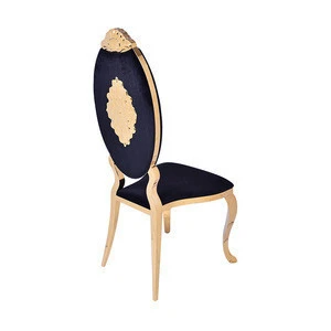 furniture living room sets metal legs design golden modern fabric restaurant velvet dining chair