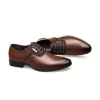 Genuine Leather Official Men Business Dress Shoes with Big size
