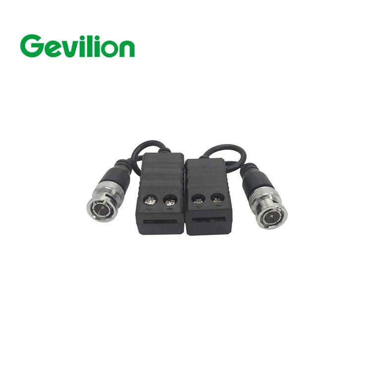 Gevilion Cctv Accessories 5Mp 4K 1Ch  Ahd/Tvi/Cvi/Cvbs  Screw Terminal 500M Passive Hd Video  connector Balun