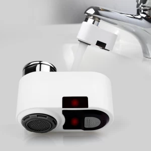 Gibo automatic basin faucet adapter ABS grey color sensor tap adapter bathroom faucet Type C charge water saver device