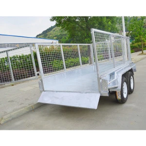 GINO Pull Behind Motorcycle Full Welded Tandem Trailer Dual Axle