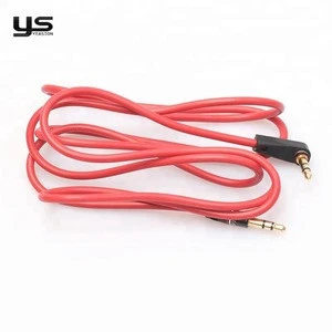 Gold plated 3.5mm male to male Slim Aux Audio cable for car stereo