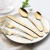 Import Gold Silverware Set 20-Piece Stainless Steel Flatware Cutlery Set for 4 Gold Mirror Polish Ideal for Home Wedding from China