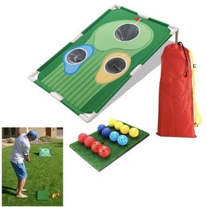 Golf Chipping Net Combined Toss Game Pitching Cages Mats Set Golf Training Aids Swing Practice Net