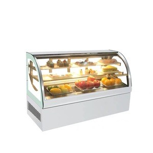 Good prices R134a glass  bakery showcase Embraco compressor cake display fridge cabinet for supermarket