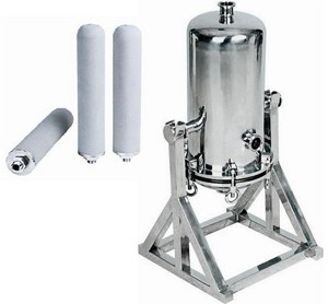 Good  Purity stainless steel  Titanium Powder Sintered Rod Filter used  For injection liquid Decarburization and odor removal