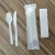 Import GreenWorks 100% Compostable cutlery Eco-friendly  CPLA plastic fork spoon knife with Napkin from China