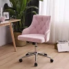 Guanya Wholesale Executive Velvet  Office Chair  With Casters Luxury Comfortable Office Chair For Home Office