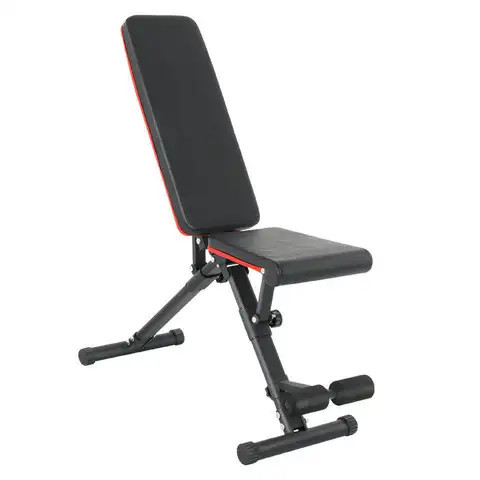 Buy Gym Accessories Adjustable Dumbbell Bench Folding Flat Bodybuilding ...