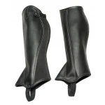 HALF CHAPS HORSE RIDING EQUESTRIAN BLACK AMARA WITH CRYSTALS AMIDALE SPORTS BNWT By Riaz Jamal Intel