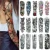 Import Halloween 4C Printing Tribal Men Woman Half Full Arm Sleeve Temporary Tattoo Sticker for Body Art from China