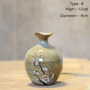 Hand painted jingdezhen antique vase decoration clay vase