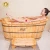 handmade freestanding wooden bathtub indoor portable soaking tub wood fired hot tub