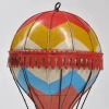 Handmade metal mini hot air balloon model for decorative items, steel Christmas ornaments, ceiling design