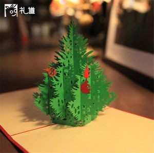 Handmade Paper Craft 3D Pop up Christmas Card