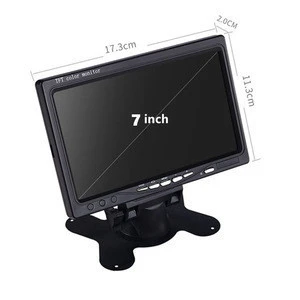 HD 7 Inch LCD Color Display Screen Car Rear View DVD VCR Monitor