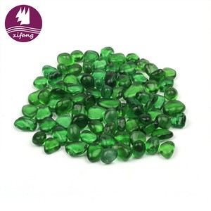 Heat resisting fire pits glass decoration stone products decorative glass balls for garden