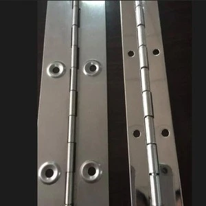 heavy duty stainless piano hinge long Continuous Vertical adjustable furniture Cabinet wrap around Piano Hinge for folding door