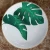 Import hengfei ceramic,Wholesale Round Dinner Plate with Green Leaf Pattern, Ceramic Round Custom Plate from China