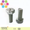 Hex Head Slotted Bolts, Stainless Steel