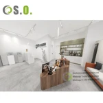 High End optical display cabinets optical shop furniture display glasses with LED lighting
