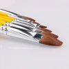 High-end Weasel Hair Wood Handle Painting Brush Wholesale Artist Paint Brush 6pcs/set for art supplies