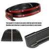 High glossy 3D Carbon fiber grain protection car auto rear wing spoilers