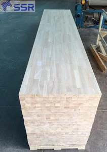 High grade Rubber Wood Finger Joint Board/Glued Laminated Timber For Stair Parts
