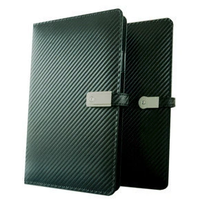 High-grade weaving grain cover A5 6000mah ,4G usb notebook with power bank