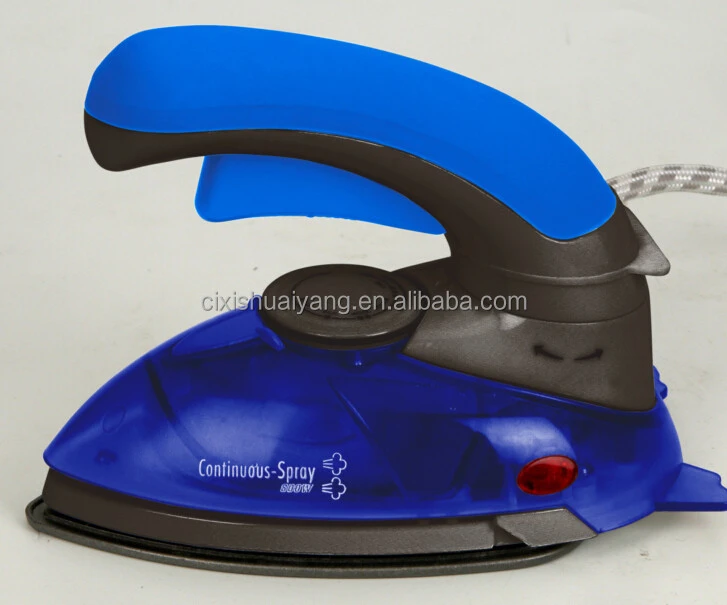 high pressure vertical travel steam iron with brush attachment and with 800W