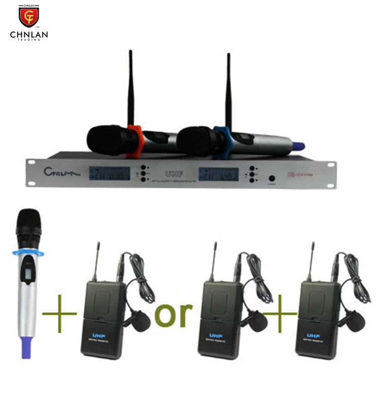 High quality 1000m UHF long range long distance wireless microphones for speech and factory