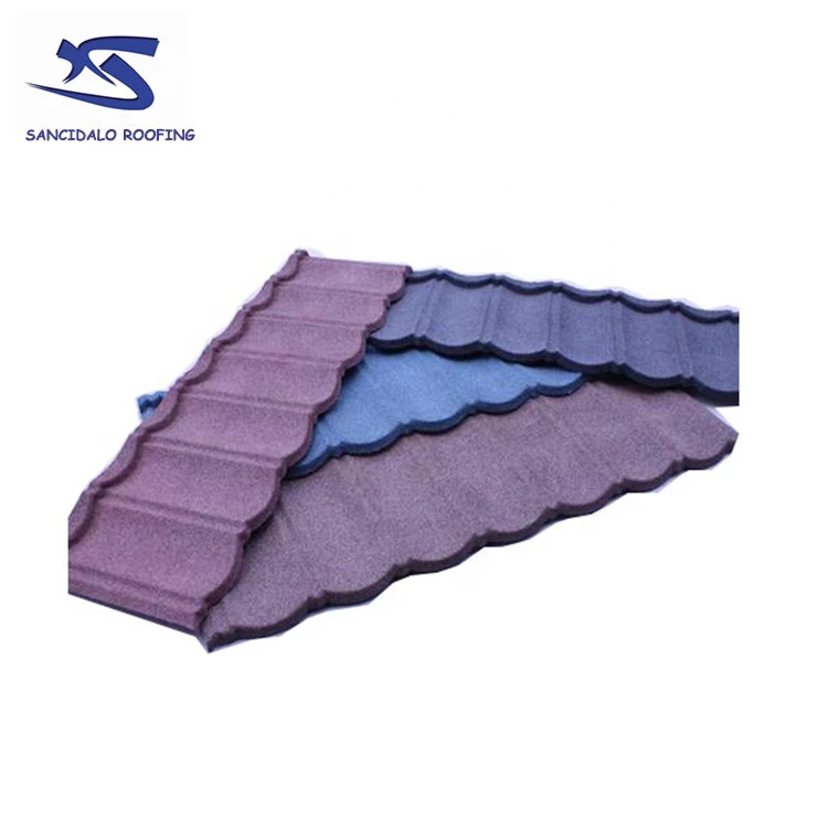 High Quality 1340mm*420mm Stone Coated Metal Roof Tile for Villa House Roofing