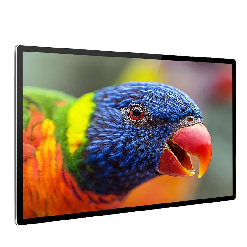 High quality 65 inch LCD advertising machine wall mount media player LED TV for shopping mall
