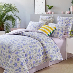 High quality Adult group 300TC egyptian cotton sheet bedsheet floral print bedding set queen size