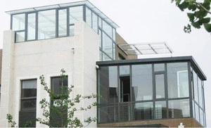high quality customized conservatory aluminium frame garden house shed greenhouse tempered glass panels