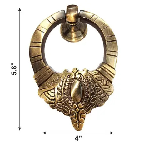 High Quality Embossed Brass Door Knocker used in Home Improvement available in Multiple Finishes with Cheaper Prices