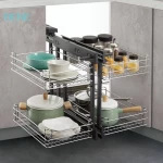High Quality Kitchen Corner Cabinet Revolving Corner Unit Kitchen Storage