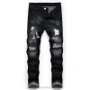 High Quality Mens Denim Jeans Pants ripped  rigid slim Jeans Bulk Wholesale Jeans For Men