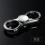 Import high quality metal car keychain decompression artifact gyro keychain with gift box for car from China