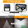 High quality Outdoor Waterproof IP65 100/114 LED Solar sensor Wall Light for Garage Patio Garden Driveway Yard